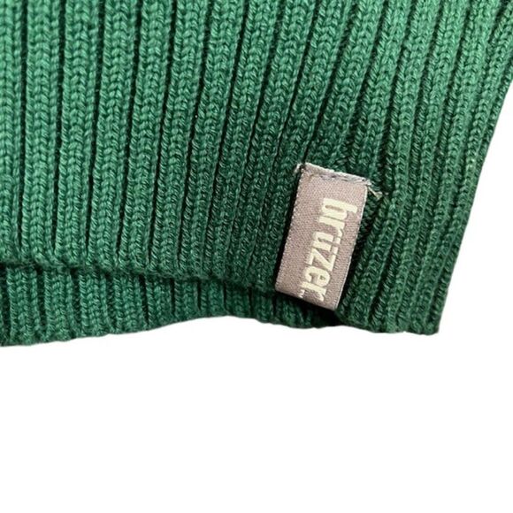NWT Bruzer Michigan State Spartans Pullover 1/4 Zip Sweater Green White Size Med - Picture 3 of 13